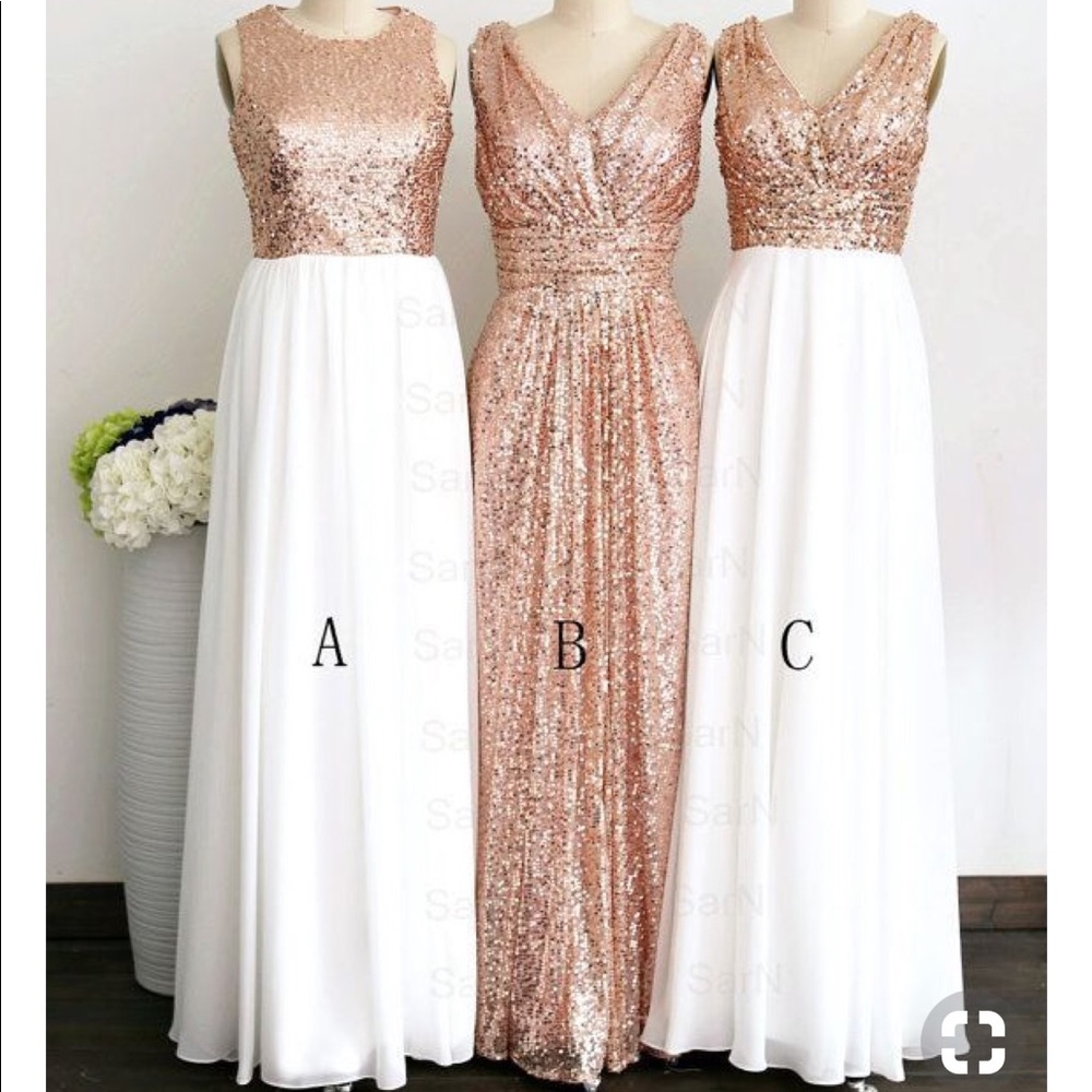 Rose gold dress